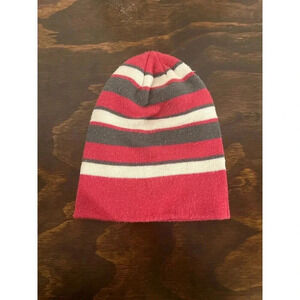 Holloway pink striped knit Beanie OS